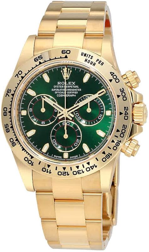 rolex daytona gold grünes zifferblatt|rolex daytona 116508 price.